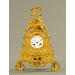 A 19th century French mantle clock,