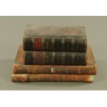 The History of Scotland by Thomas Wright, 2 volumes, three quarter bound, circa 1860's,