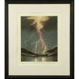 After Susan E Jameson (born 1944), "Forked Lightning II", limited edition mezzotint print, No.