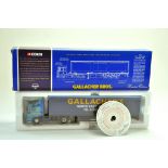 Corgi Diecast Model Truck Issue comprising No. 75803 MAN Curtainside in the livery of Gallacher