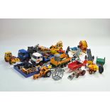 A group of Britains Farm and some others comprising mainly tractor and other machinery parts for