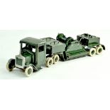 Britains No.1641 underslung Heavy Duty Lorry with driver and Barrage Balloon Winch. Generally well