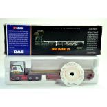 Corgi Diecast Model Truck Issue comprising No. CC13207 DAF XF Flatbed Trailer in the livery of Eddie