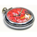 Ingersoll Vintage Disney Big Bad Wolf Pocket Watch. Appears very good to excellent in working order.