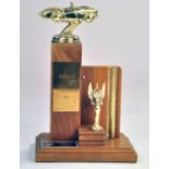 Awards Trophy depicting model of an Austin Healey in gold. Condition Reports: Please contact us