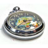 Ingersoll Dan Dare Type Space Pocket Watch. Appears very good to excellent in working order.