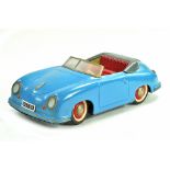 Distler Electromatic 7500 tinplate Porsche 356. Tinplate battery operated issue. Appears generally