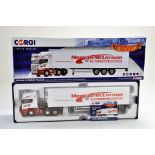 Corgi Diecast Model Truck Issue comprising No. CC13751 Scania R Fridge Trailer in the livery of