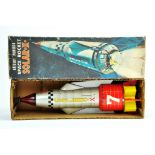 Vintage TN Nomura Japanese Tinplate Battery Operated Space Rocket. Lovely bright working example