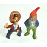 Britains Garden Series Gnome Figure plus one other. Good to very good.