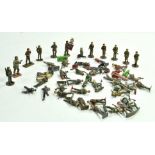 An interesting group of metal German Paratroopers plus assortment of mostly worn metal military