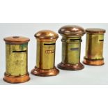 Four Brass / Copper Vintage Money Box issues. Some in need of restoration..