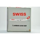 Fox Models Diecast Model Aircraft comprising 1/200 Airbus A340 Swiss. Sold as a Factory Return