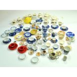 An attractive large group of Dolls House Tea Service related items, mid 20th century, mostly china