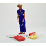 1974 General Mills Kenner Bionic Woman Doll Jamie Sommers. In her original blue suit and red