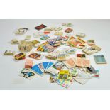 A collection of vintage TOPPS trading cards, stickers and other items comprising misc tv related