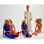 Group of Bionic Woman Jamie Sommers Dolls. Missing parts.