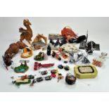 Star Wars collectables comprising various figures and vehicles, micro machines and others.