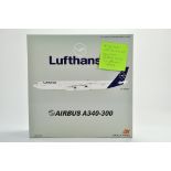 Fox Models Diecast Model Aircraft comprising 1/200 Airbus A340 Luthansa. Sold as a Factory Return