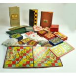 A group of vintage / retro games and boards including Chess, Ludo, Sorry etc.