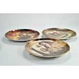 Lord of the Rings LOTR collectables comprising trio of limited edition plates. Displayed but