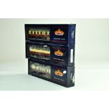 Bachmann 00 Gauge Model Railway issues comprising Trio of Passenger Coaches. Appear very good to