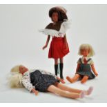 Group of vintage dolls comprising Mego Tanned skin issue, Denys Fisher Jenny - MY best School friend