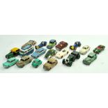 A group of mostly play worn diecast including early issue Dinky, Corgi etc. Some items less worn