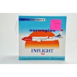 Inflight Models Diecast Model Aircraft comprising 1/200 Boeing 737 Max 8 Norwegian. Sold as a