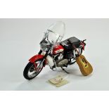 Franklin Mint Elvis' 1956 Harley Davidson Model KH Motorbike with Guitar and Case. Hard to find