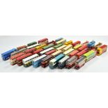 An impressive and large group of 40 diecast double deck buses relating to EFE, Corgi and some others