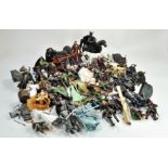 Lord of the Rings LOTR collectables comprising impressive plastic action figure group, various