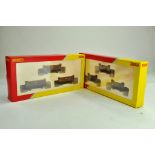 Hornby 00 Gauge Model Railway Issue comprising duo of Wagon Trio Packs including EWS. Appear