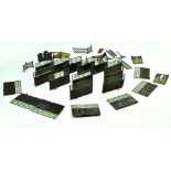 An interesting group of early issue Britains Metal (lead) miniature garden comprising fencing and