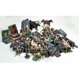 Lord of the Rings LOTR collectables comprising impressive plastic action figure group, various