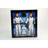 Star Wars 12" figure comprising Han Solo and Luke Skywalker - Stormtrooper outfits. Excellent in