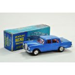 Clifford Series Plastic Mercedes 220SE Saloon in blue. Friction Driven. Appears very good to