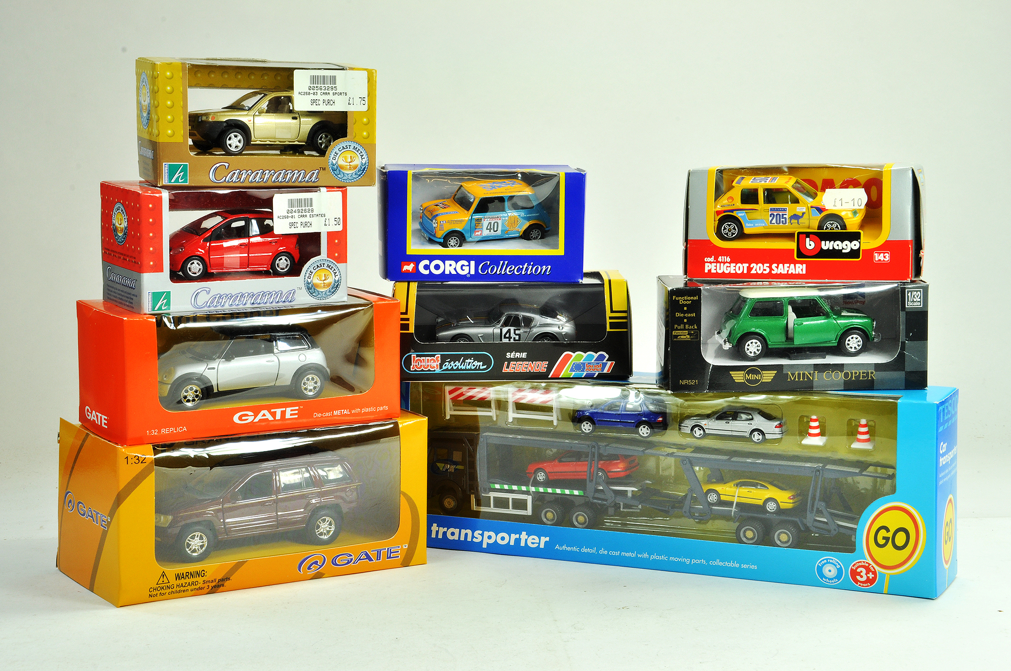 A group of diecast issues comprising Corgi, Gate, Cararama and others including Tesco Car