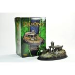 Lord of the Rings LOTR collectables comprising Sideshow WETA Amon Hen Polystone Diorama. Possibly