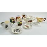 An attractive group of Wade ceramics, cups, dishes etc. Appear very good to excellent.