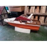 Large Model Boat, for conversion to RC, approx 1m.