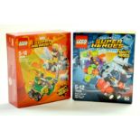 Lego Marvel and DC Super Heroes comprising No. 76091 Mighty Micros Thor Vs Loki plus No. 76069