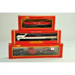 Hornby 00 model railway older issues comprising trio of rolling stock including London Brick