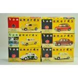 A group of Vanguards 1/43 diecast Classic Car issues comprising Mini, Ford, Rover etc. All excellent