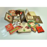 A varied selection of Christmas Decorations to include card album and other very interesting