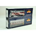 Bachmann 00 Gauge Model Railway issues comprising duo of passenger coaches. Appear very good to