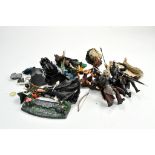 Lord of the Rings LOTR collectables comprising impressive plastic action figure group, various