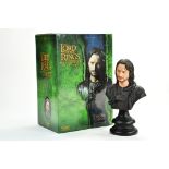 Lord of the Rings LOTR collectables comprising Sideshow WETA Aragorn Polystone Bust. Possibly