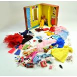 A vintage Sindy Flight Travel / Carry Case inclusive of figure doll and various clothing and