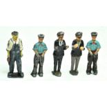 A group of early lead metal civilian figures. Various makers, generally fair to good.